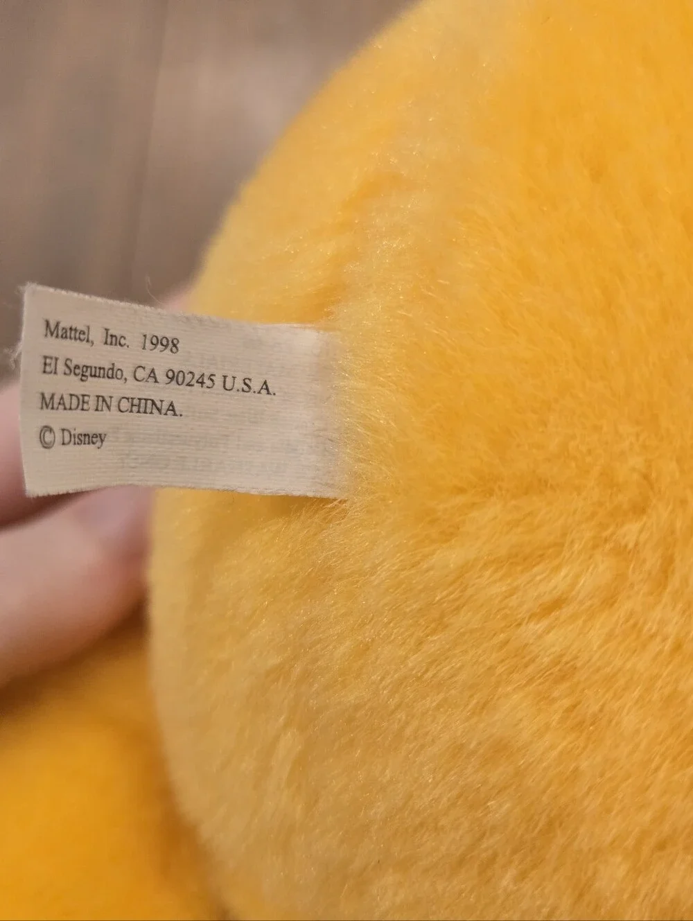 Vintage 1998 Mattel Disney Blustery Day Winnie the Pooh Plush
